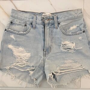 Denim shorts